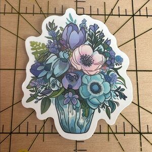 💜13/$13 +Bundle Sticker Sale | Primrose Flowers Waterproof Sticker